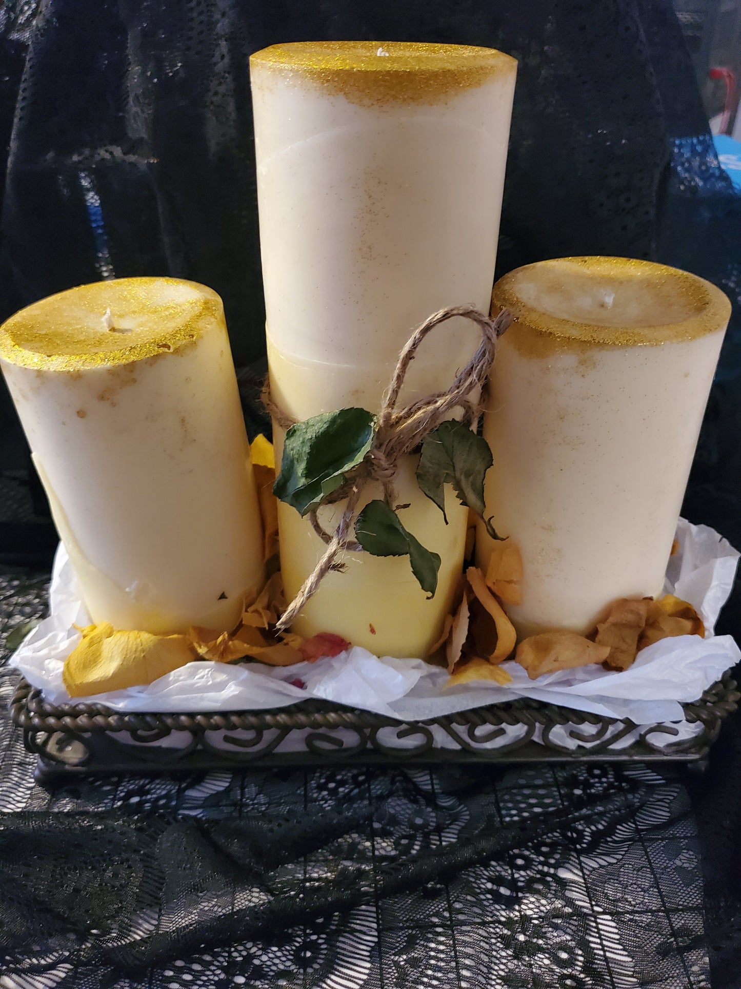 3pc  Lemon Drop Scent Candle Set