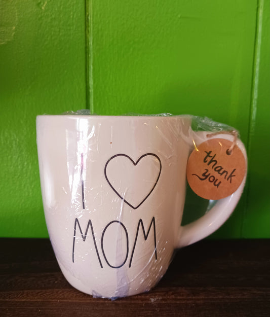 I love You Mom Scented Coffee Mug Candle