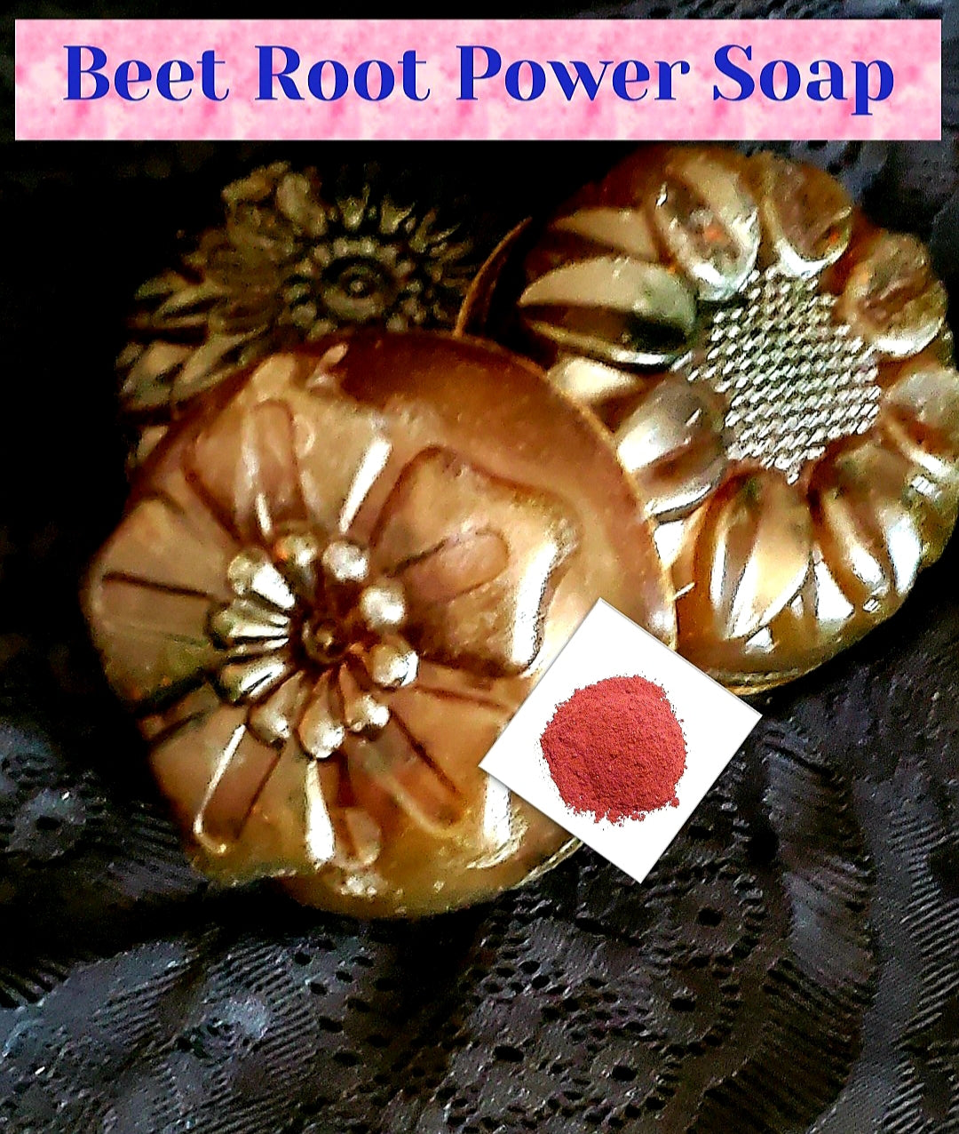 2pk Beet Root powder Soap