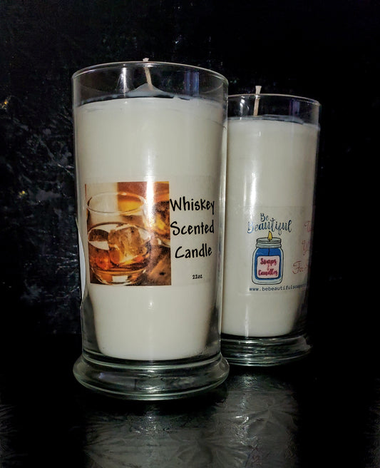 Whisky Scented Tall Jar Candle