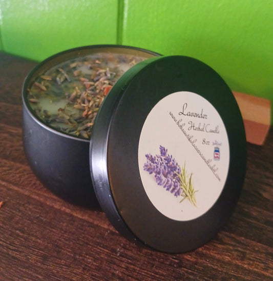 Lavender Herbal Scented Candle