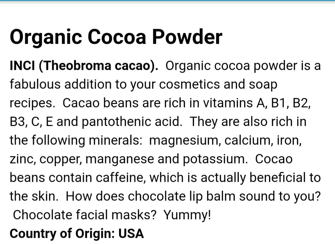 Cocoa Powder Facial Wash