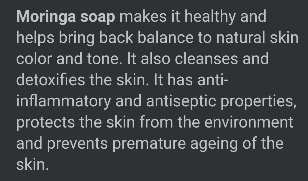 Moringa Powder Facial Wash