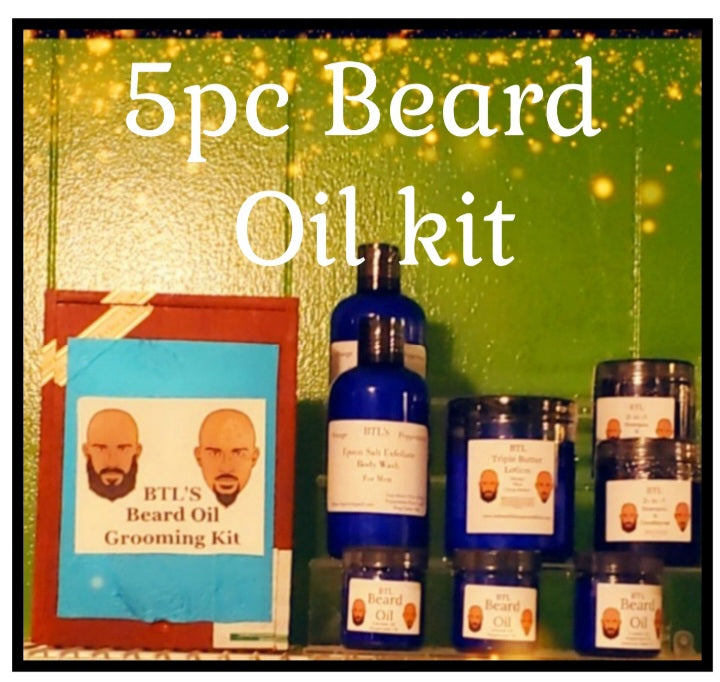 5pc Beard Oil Kit